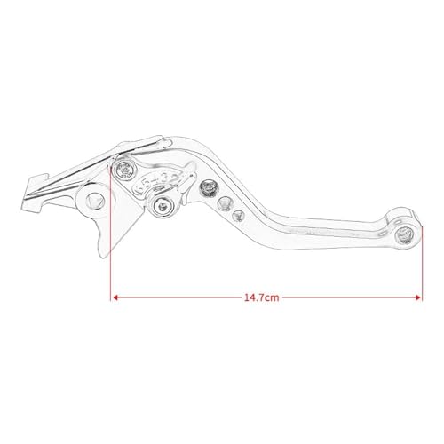 Motorcycle Brake Lever for MT07 2014-2023 2024 2025 2026, Adjustable Short Replacement Brake Lever & Clutch Lever Nice Accessories for MT-07 Blue