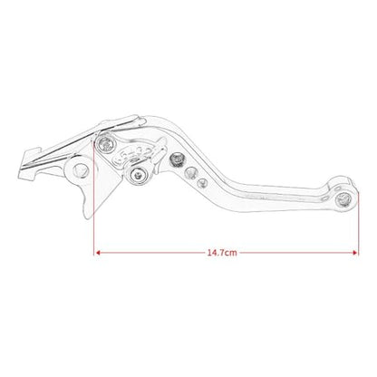 Motorcycle Brake Lever for MT07 2014-2023 2024 2025 2026, Adjustable Short Replacement Brake Lever & Clutch Lever Nice Accessories for MT-07 Blue