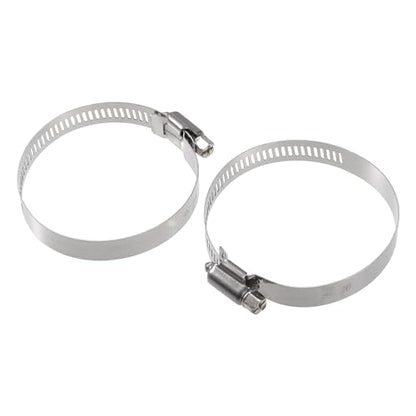 X AUTOHAUX OD 2.25" 57mm Length 3" 76mm Aluminum Alloy Tube Intercooler Pipe Straight Air Intake Tube with 2 Clamps Silver Tone for Car - size: OD 2.25"(57mm)