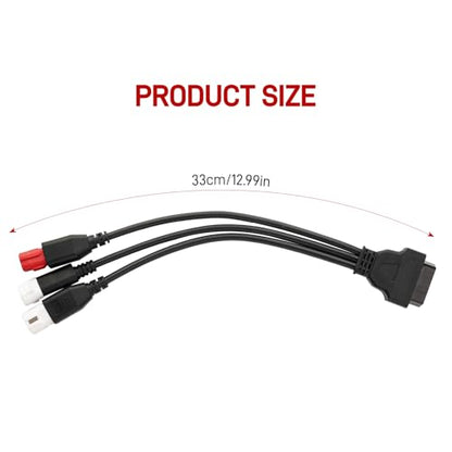 3-in-1 OBD2 Diagnostic Adapter for Yamaha Kline Euro5 Motorcycle - size: 12.99inch