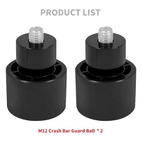 Crash Bar Slider Ends Frame Sliders Fit for Harley M12 Screw - color: All Black