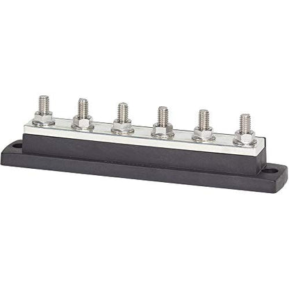 Blue Sea Systems 2126 250 Amp MaxiBus BusBar with 6 studs, 2126 - style: 250a - 6 Stud, No Cover