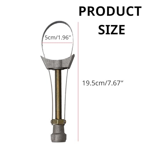 Oil Filter Strap Wrench Removal Tool – Auto Car Adjustable Oil Filter Remover Strap 60–120mm Diameter with Heavy Duty Cap Spanner Wrench, Tool for Truck, Car, fit for Honda Yamaha Suzuki, 1pc