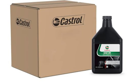 Castrol SAE 30 Small Engine Oil For 4-Cycle Engines – Protects Against Rust & Corrosion – Formulated For Air-Cooled Engines (Pack of 6 (18 oz Bottles)) - size: Pack of 6 (18 oz Bottles)