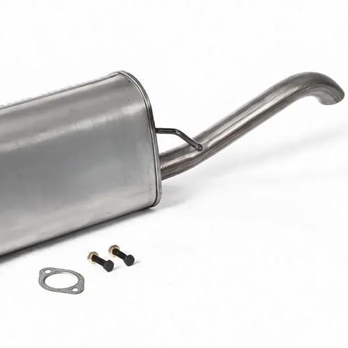 54861 Stainless Steel Rear Exhaust Muffler for 2009-2011 Chevy Aveo 1.6L - size: 2009-2011 Chevy Aveo 1.6L