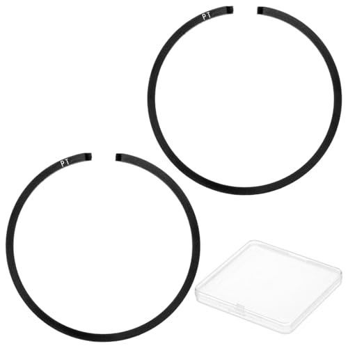 M METERXITY 2-Pack Engine Piston Rings Kit, 35mm x 1.5mm Thick Ductile Iron Piston Ring Set Standard Replacement for Small Engines/Motors/Machinery [Black] - size: 35mm x 1.5mm