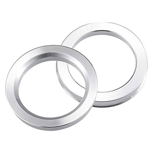 X AUTOHAUX 4pcs OD 74.1mm to ID 57.1mm Aluminum Alloy Hub Centric Rings - size: 74.1-57.1mm
