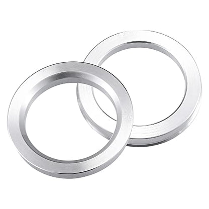 X AUTOHAUX 4pcs OD 74.1mm to ID 57.1mm Aluminum Alloy Hub Centric Rings - size: 74.1-57.1mm