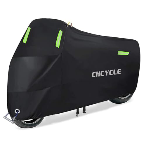 300D Heavy Duty Motorcycle Cover, Black, XXL