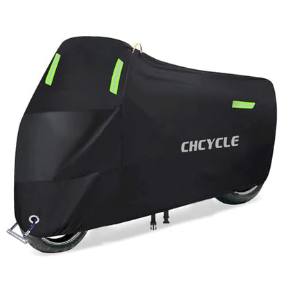 300D Heavy Duty Motorcycle Cover, Black, XXL