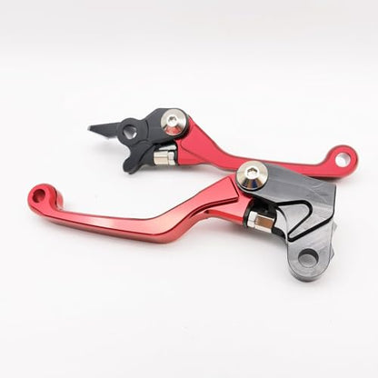 OEM Replacement Brake/Clutch Levers Compatible with Honda CRF450L (2019-20) & CRF450RL (2021-25) - Dirt Bike Adjustable Lever Set, 6061-T6 Aluminum (Blue_Glossy) - color: BLUE_Glossy