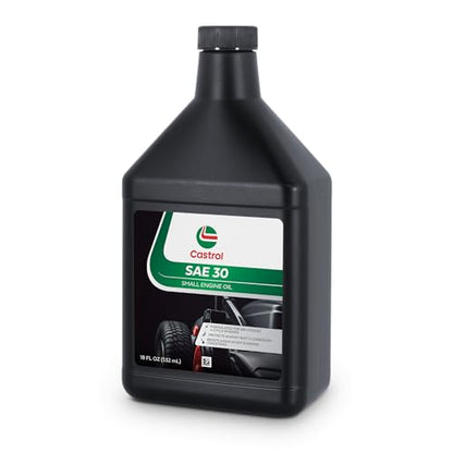 Castrol SAE 30 Small Engine Oil For 4-Cycle Engines – Protects Against Rust & Corrosion – Formulated For Air-Cooled Engines - 18oz - size: 1 18 fl oz Bottle