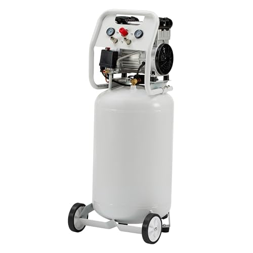 Albott 20 Gallon Electric Air Compressor, 1.8 HP Vertical Wheeled Tank - style: 20 Gal