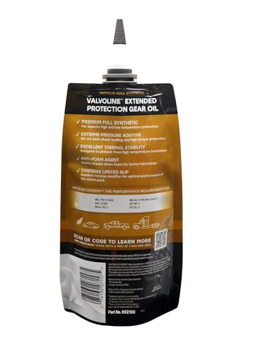 Valvoline FlexFill Extended Protection Full Synthetic 75W-140 Gear Oil 1 QT Pouch - size: 75W-140, style: Extended Protection