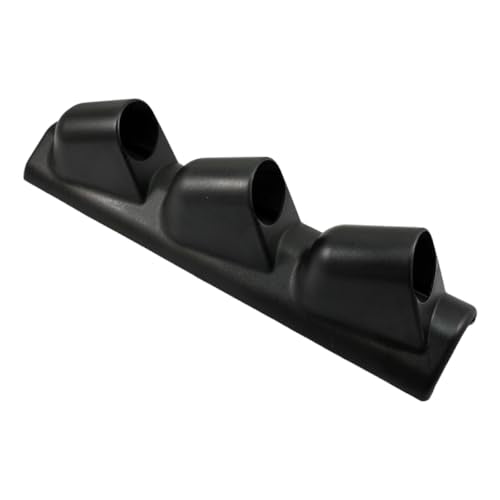 Black Triple Pillar Gauge Pod Holder, Plastic 3 Hole 52mm Automotive Digital Gauge Bracket, Universal A-Pillar Gauges Mount Accessories for Most Vehicles