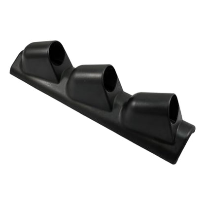 Black Triple Pillar Gauge Pod Holder, Plastic 3 Hole 52mm Automotive Digital Gauge Bracket, Universal A-Pillar Gauges Mount Accessories for Most Vehicles