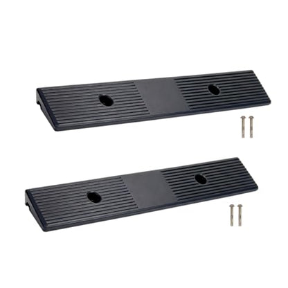 1.0 Inch Rise Rubber Curb & Threshold Ramp 2 PCS 16.93"x2.95" - size: 1.0"Height