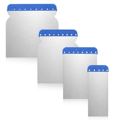 4Pcs Stainless Steel Body Filler Spreader, Espatulas Para Construccion