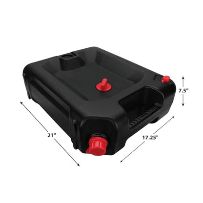Performance Tool W4078 24-Quart Automotive Oil Drain Container, Black - style: 24 Quart Drain Pan