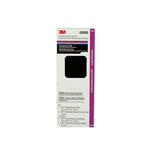3M Flexible Bumper Patch Kit, 05888, Black, 4 in x 8 in