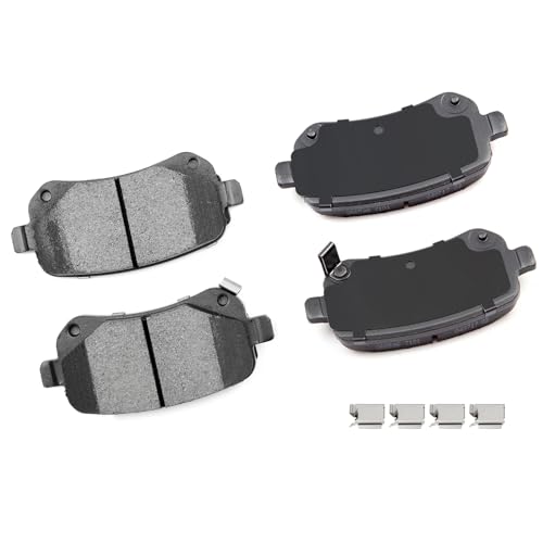 cciyu D1326 Brake Pads w/Hardware Rear Disc Brake Pad Set - size: Rear[D1326]