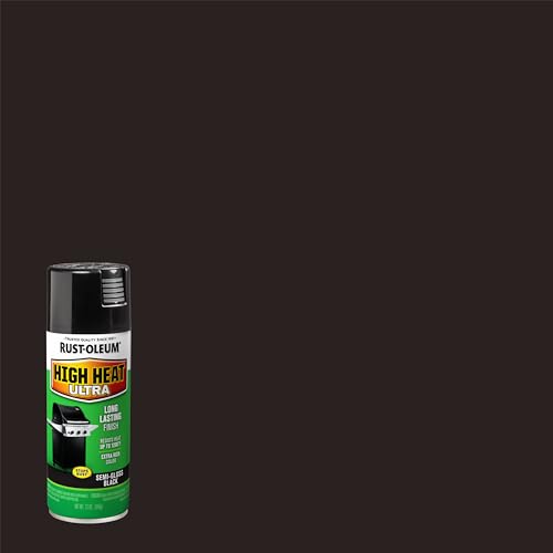 Rust-Oleum High Heat Ultra Semi-Gloss Black Spray Paint - color: Black, size: 12 Ounce (Pack of 1)