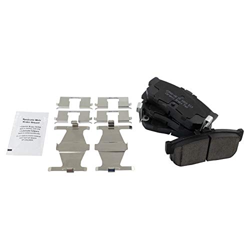 TRQ Front and Rear Brake Pad and Rotor Set Ceramic Vented Solid Rotors - style: BKA11209