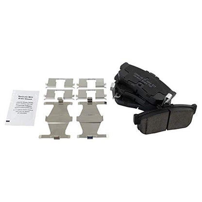 TRQ Front and Rear Brake Pad and Rotor Set Ceramic Vented Solid Rotors - style: BKA11209