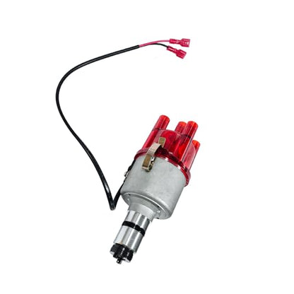 009 Chrome Centrifugal Distributor Fits for VW Bug Buggy Ghia Bus, Replaces 9230081094 - Electronic Ignition Replacement Part - color: 4# Red 009 0231178009EL
