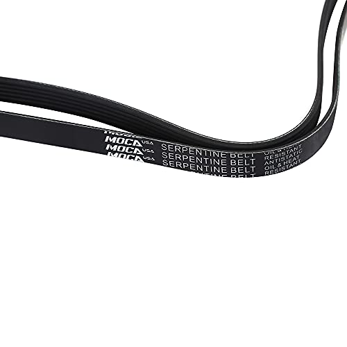 MOCA 6PK1960 Serpentine Belt for Cadillac ATS & CTS, Chrysler 200, Dodge Grand Caravan & Journey, Subaru Forester 2.5L, Ram C/V 3.6L (2011-2019)