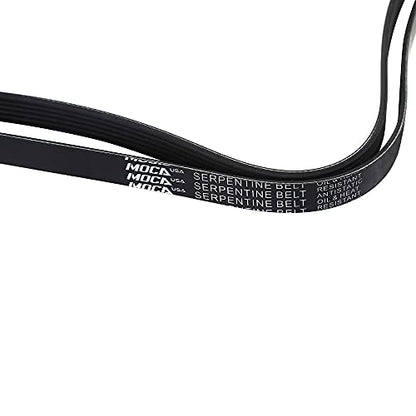 MOCA 6PK1960 Serpentine Belt for Cadillac ATS & CTS, Chrysler 200, Dodge Grand Caravan & Journey, Subaru Forester 2.5L, Ram C/V 3.6L (2011-2019)