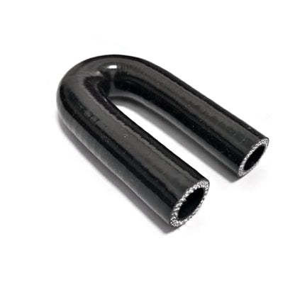 ID 3/4" 19mm 180 Degree U Bend Shape Elbow Coupler Hose High Temp 4-Ply Reinforced Silicone Hose Intake Boots - size: 3/4''(19mm)