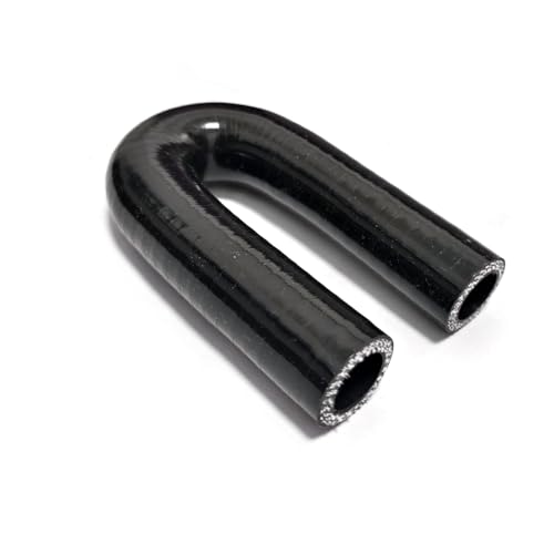 ID 5/8" 16mm Coupler Hose 180 Degree U Bend Shape Elbow Silicone - size: 5/8" (16mm)