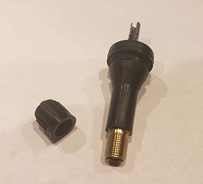 (Set of Four) Muzzys VS-90 VS90 Rubber Replacement Tire Valve Stem TPMS Kit for Schrader 20043 Dill 7001-HPR REDI-Sensor and Many OE Vehicles