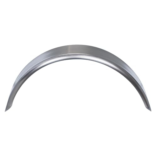 Tie Down Trailer Fender – Single Axle, 16 Gauge Smooth Steel – For 15" Tire Assemblies Only – 31.5" L x 10" W x 13" H (1 Single Replacement Fender) - size: 31.5" x 10" x 13", style: 1 Fender