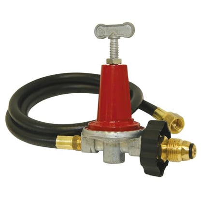 Bayou Classic Adjustable Propane Regulator with Hose - 0-40 PSI, 48-Inch - Plastic - size: 48-Inch LPG Hose