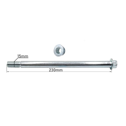 Motorcycle Rear Rim Wheel Axle 125cc 140cc PIT PRO Trail Dirt Bike 15mm 230mm (AXLE LENGTH 230MM)