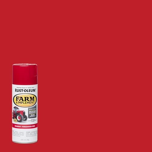 Rust-Oleum Farm & Implement Massey Ferguson Red Spray Paint - color: Massey Ferguson Red, size: 12 Ounce (Pack of 1)