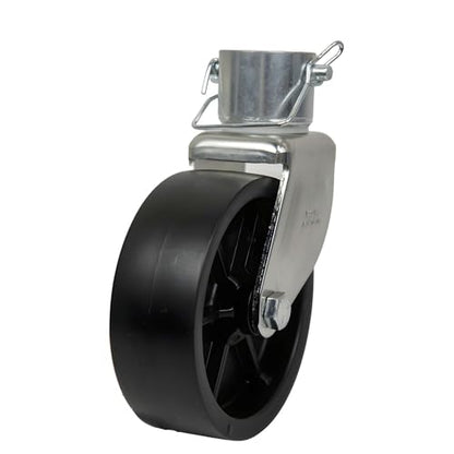 Jeremywell 6" Inch Trailer Swirl Jack Wheel Caster Replacement with Pin Boat Hitch Camper Removable 1200lbs?