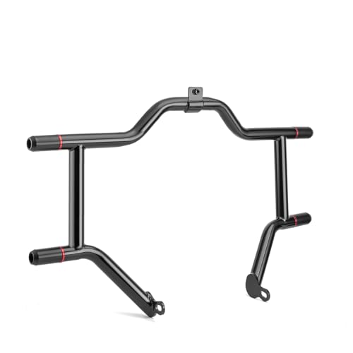 Mofun Engine Guard Crash Bar Fit for Harley Touring 1997-2008, Gloss Black - size: 97-08