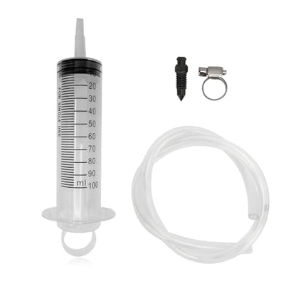 Hydraulic Disc Brake Bleed Tool, 100ML Syringe Motorcycle Brake Oil Fluid Extractor Bleeder with 50cm Hose, Hydraulic Disc Brake & Clutch Bleeding Kit for Motorcycle Scooter
