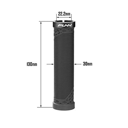 Funn Hilt MTB Bike Grips with Single Lock On Clamp - color: Brown