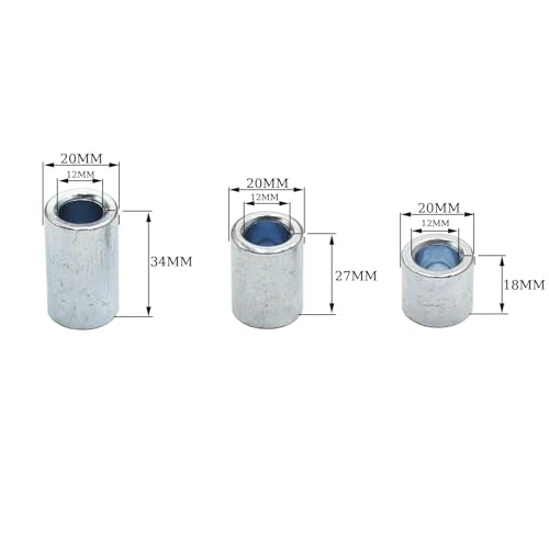 3X 12mm Axle Spacers (18mm / 27mm / 34mm) Bushing Bushes for 110cc 125cc Pit PRO Trail Quad Dirt Bike ATV Buggy