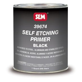 39674 Self Etching Primer- Black, Quart