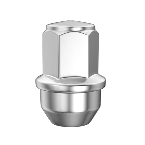 MIKKUPPA M14x1.5 F150 Lug Nuts, Chrome 4PCS OEM Anti-Rusting Updated Nuts - color: Silver, size: 4PCS - For 2015-2025 Ford F150