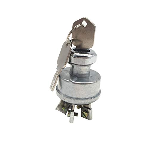272041 Ignition Switch for Hyster 2394129 Clark D147482 Daewoo Forklift 108066, Silver, Ignition, Manual