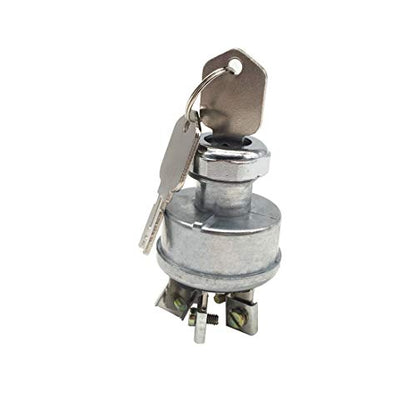 272041 Ignition Switch for Hyster 2394129 Clark D147482 Daewoo Forklift 108066, Silver, Ignition, Manual