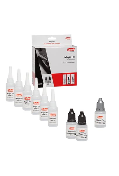 Colad Magic Fix Glue & Bonding Powder Filler Kit 4325 – Multipurpose Automotive Repair Kit for Body Filler, Plastic, and Panel Bonding Applications
