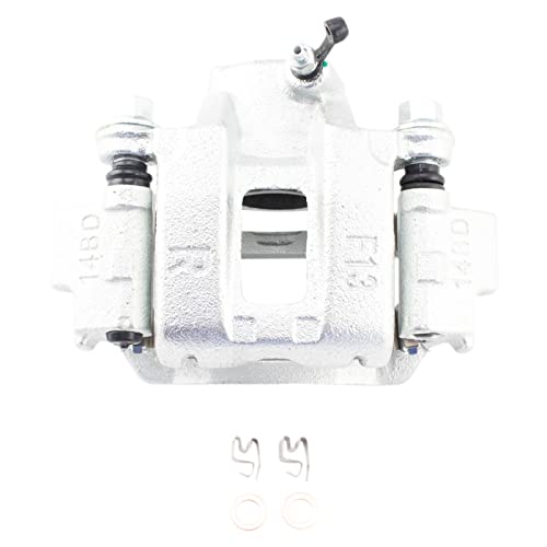 TRQ Rear Brake Caliper Set 2 Piece Zinc Coated Brackets Hardware - color: Replacement, size: CLA31947