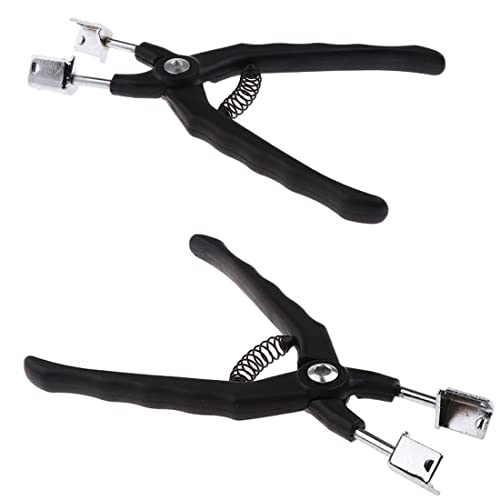 Relay Puller Pliers，Heavy Duty Automotive Relay Fuse Installation Remover Pliers Car Puller Straight Jaws Black Color - Spring Loaded